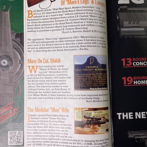 American Rifleman NRA Magazine February 2011 Vol 159 u No 2 National Rifle Assoc - Picture 8 of 12